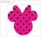 Disney&#xAE; Minnie Large Ears Adhesive Printed Burlap Pack of 6